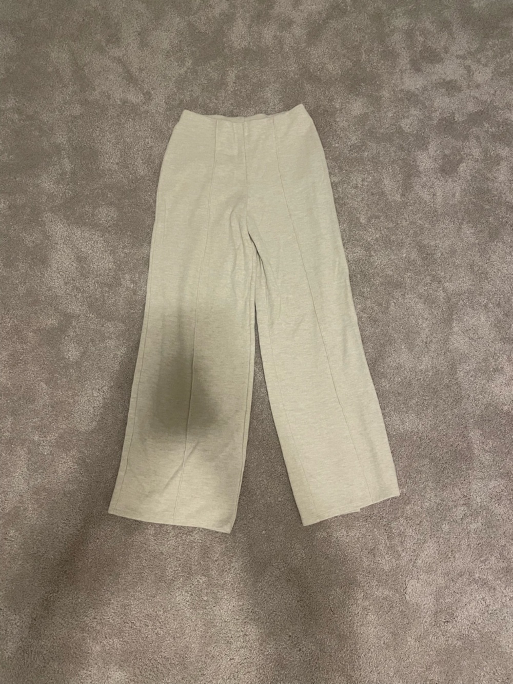 H&M Cream Wide-Leg Trousers